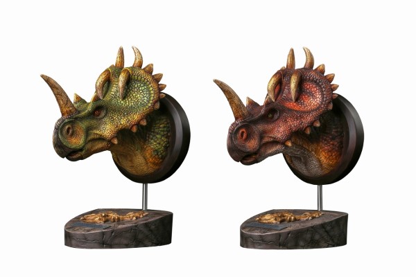 DAMTOYS MUS012 博物馆系列 尖角龙Centrosaurus 头部收藏级雕像A B