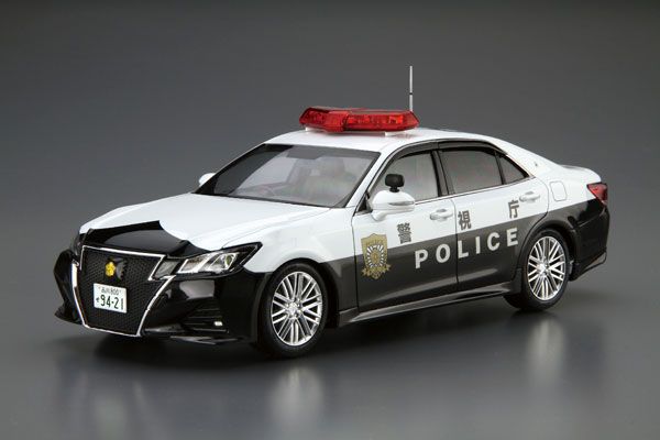 The Model Car No.110 1/24 丰田 GRS214 Crown Patrol Car for Traffic Control '16 