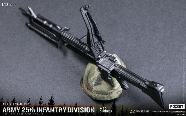 DAMTOYS PES010 1/12 口袋精英系列 美国陆军25步兵师 M60 机枪手