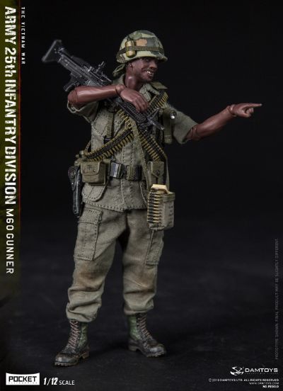 DAMTOYS PES010 1/12 口袋精英系列 美国陆军25步兵师 M60 机枪手