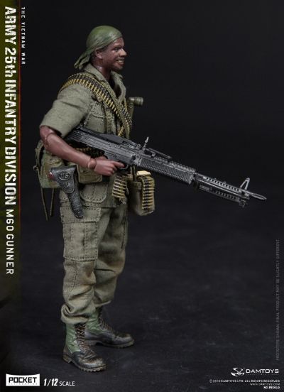 DAMTOYS PES010 1/12 口袋精英系列 美国陆军25步兵师 M60 机枪手