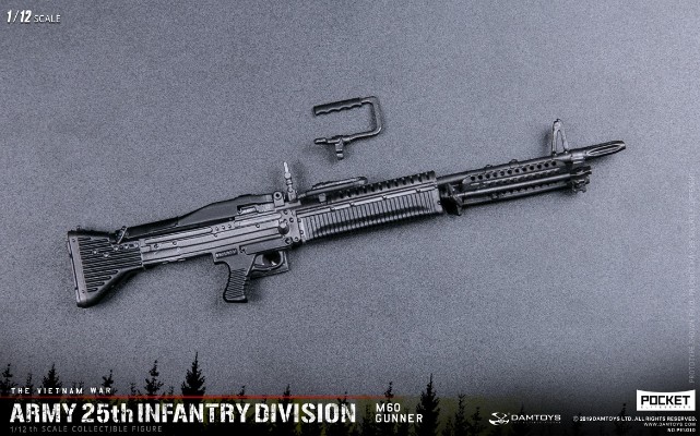 DAMTOYS PES010 1/12 口袋精英系列 美国陆军25步兵师 M60 机枪手