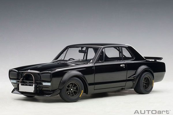 1/18 日产 Skyline GT-R (KPGC10) Racing 1972 黑色