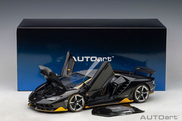 1/18 兰博基尼 Centenario (碳黑色主色/黄色强调色)
