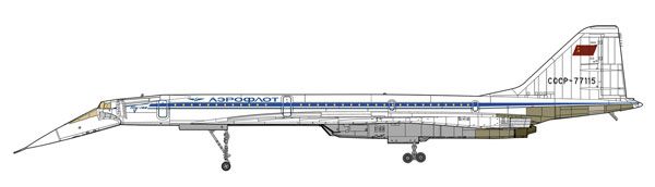 1/144 Tupolev Tu-144D 超音速客机