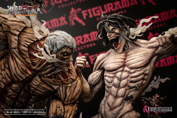 Elite Exclusive Statue 进击的巨人 巨人&三笠·阿克曼&铠之巨人