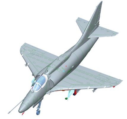 No.: 87255 1/72 飞机系列 A-4F 天鹰 攻击机