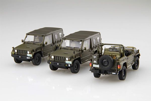 1/72 军事系列No.12 EX-1 陆上自卫队 1/2t 运输车 (部队用) 特别样式 附属彩色展示台