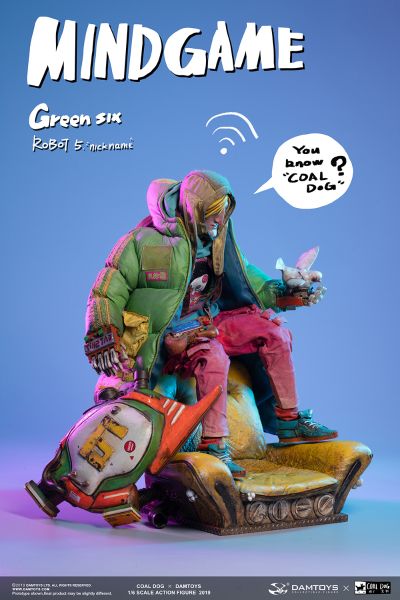 Damtoys x Coal Dog ZP003 1/6 Mindgame系列-绿六GREEN SIX