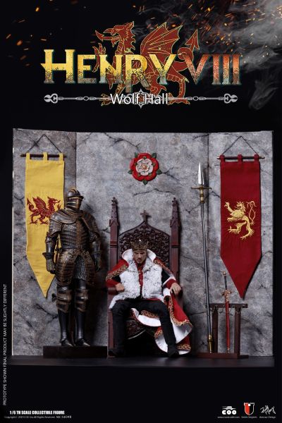 SE048 合金压铸 1/6 帝国系列 - 亨利八世（狼厅版）场景套装