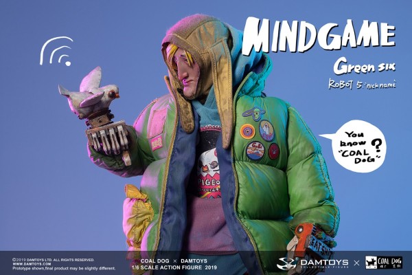 Damtoys x Coal Dog ZP003 1/6 Mindgame系列-绿六GREEN SIX