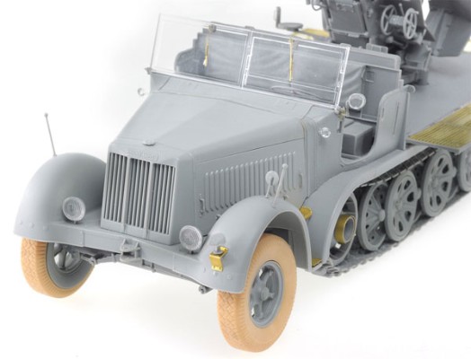 1/35 德军 Sd.Kfz.7/2 8半履带运输车 装甲包围 3.7cm Flak37搭载型 / 3.7cm Flak36搭载型 (2 in1)