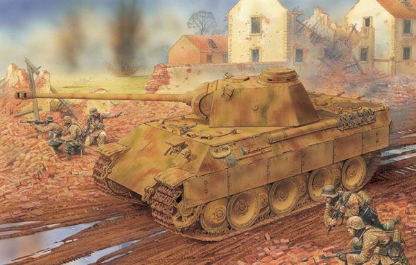 1/35 WW.II 德军 Sd.Kfz.171 豹式D型＆Zimmerit防磁涂层 (2 in 1) 