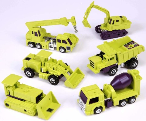 变形金刚 Encore 20A Bonecrusher, Devastator,Hook, Long Haul,Mixmaster, Scavenger 动画配色Ver.