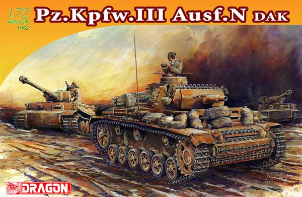 1/72 WW.II 德军 III号坦克N型 DAK 德国非洲军团 
