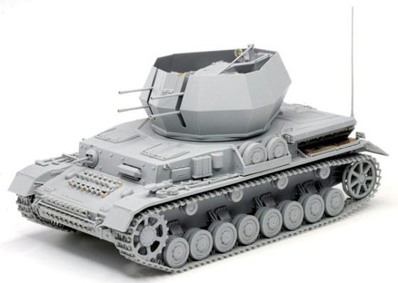 1/35 WW.II 德军 IV号 旋风 20毫米 Flakpanzer 自行高炮 初期生产型 (2 in1) 