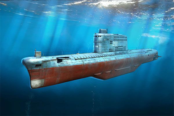 1/350 潜艇系列 中国海军 031型 弹道导弹潜艇 高尔夫级