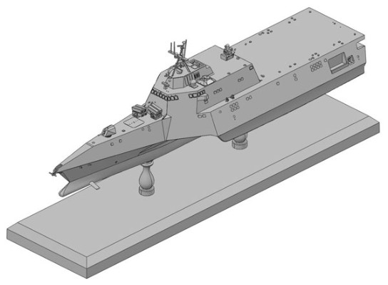 1/700 美国海军 濒海战斗舰 里埃尔·吉福德号 LCS-10＆NSM反舰弹道导弹