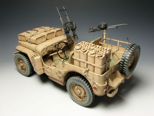 1/6 WW.II 英国陆军 SAS 4x4 小型军用车 “沙漠突袭者” 