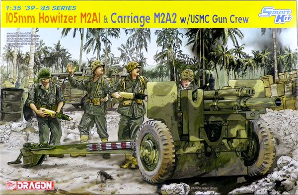 1/35 WW.II 美军 M2A1 105mm榴弹炮＆牵引车M2A2＆炮兵