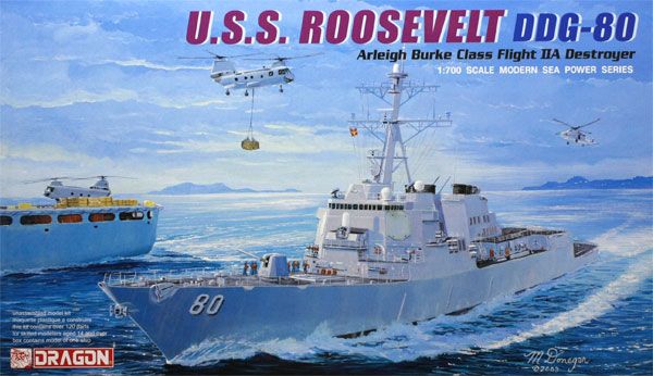 1/700 美国海军 阿利·伯克级 宙斯盾驱逐舰 罗斯福号 DDG-80