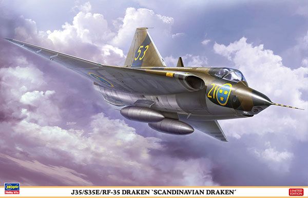 1/48 瑞典 萨博 J35/S35E/RF-35 龙 战斗机 