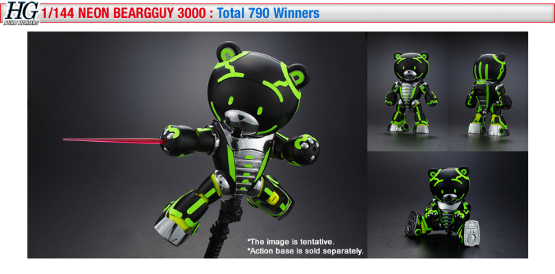 HGBF  高达创战者 NEON BEARGGUY3000 KUMA-03熊霸III