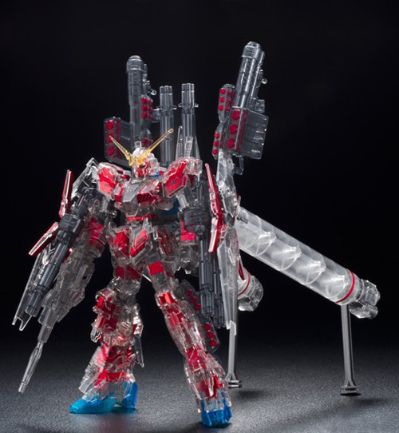 HGUC 机动战士高达UC RX-0 全装甲独角兽高达 Red Coated frame/Mechanical Clear ver. 