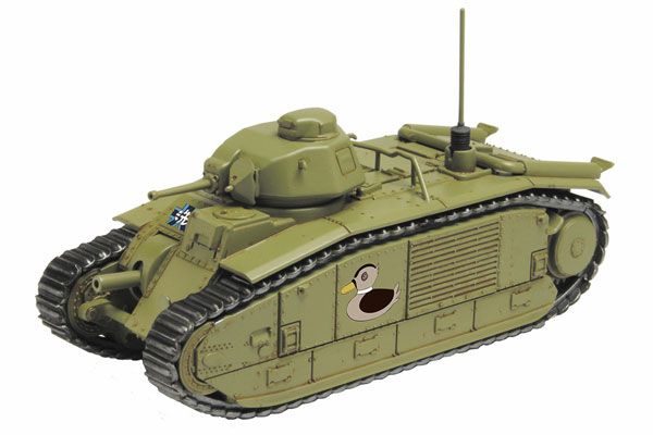 少女与战车 最终章 Otegoro模型战车道 1/56 B1-bis重型坦克 野鸭队