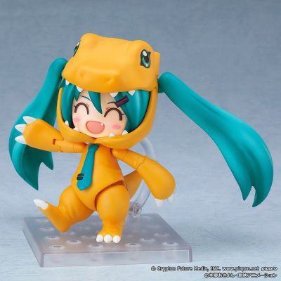 粘土人#1439  初音未来 数码宝贝20周年 亚古兽布偶装