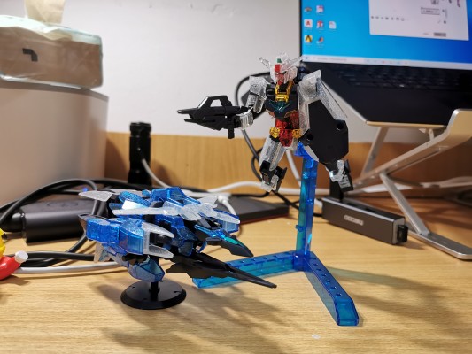 HGBD:R 高达创形者：再起 PFF-X7/E3 地球三型高达 Dive Into Dimension 彩透版