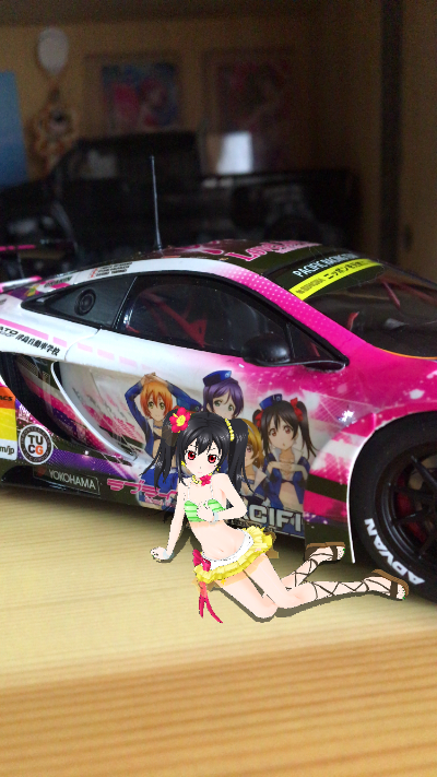 迷你黏土人 LoveLive! School idol project 园田海未 レースクイーンver. 