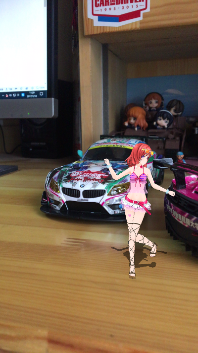 迷你黏土人 LoveLive! School idol project 园田海未 レースクイーンver. 