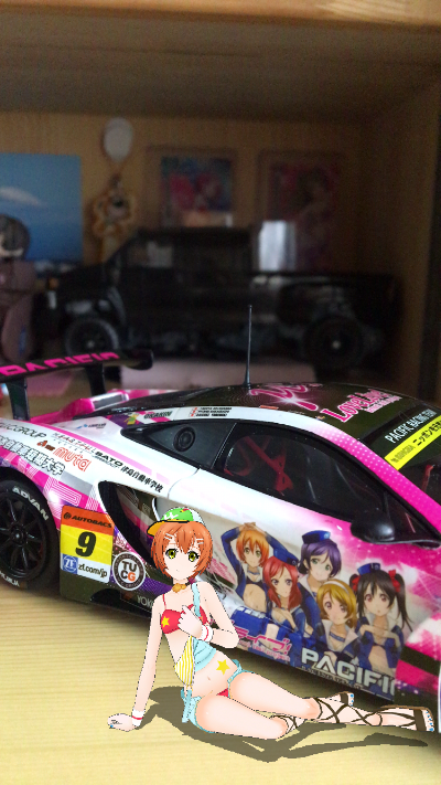 迷你黏土人 LoveLive! School idol project 园田海未 レースクイーンver. 