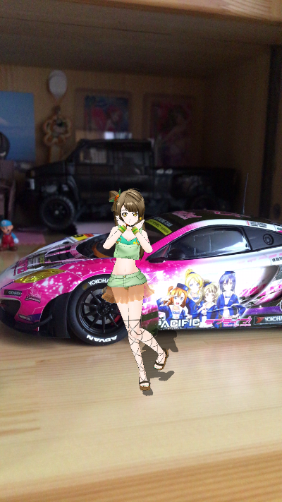 迷你黏土人 LoveLive! School idol project 园田海未 レースクイーンver. 