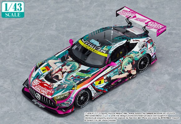 GOOD SMILE Racing 痛车 1/43 初音未来 AMG 2020 SUPER GT Okayama Test Ver.