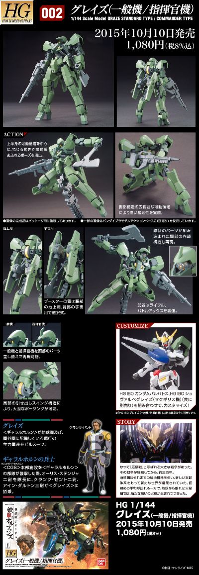 HG 1/144 机动战士高达 铁血的奥尔芬斯 EB-06 格雷兹