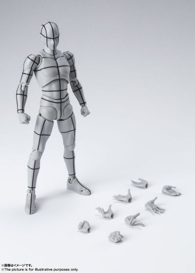 S.H.Figuarts 男性素体 -辅助线- (灰色)