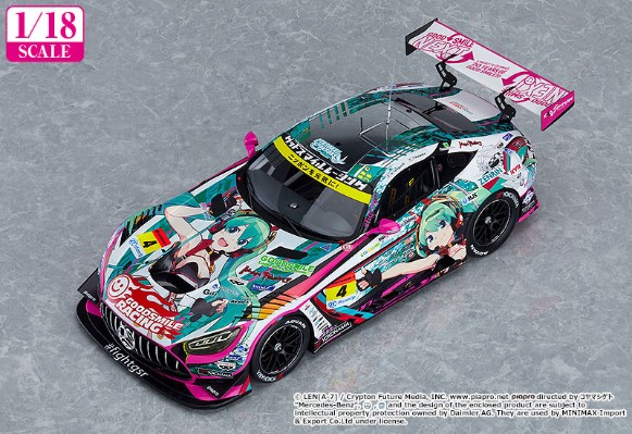 GOOD SMILE Racing 痛车 1/18 初音未來 AMG 2020 SUPER GT Okayama Test ver. GSC線上限定版
