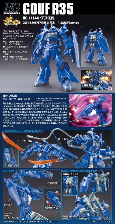 HGBF 1/144 高达创战者 MS-07R-35 老虎R35(Ral 35)