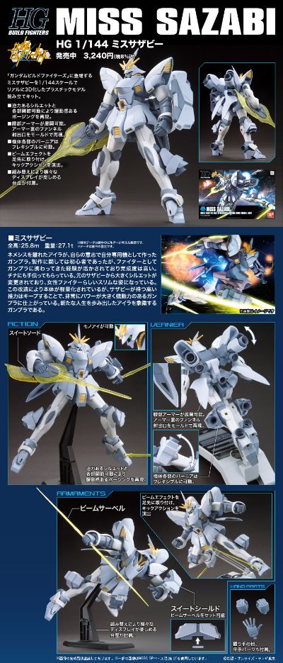 HGBF 1/144 高达创战者 AC-01 淑女沙扎比