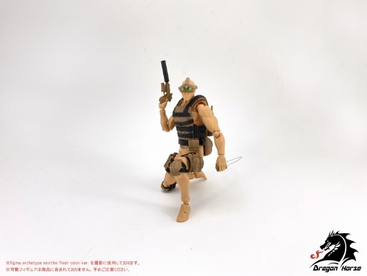 DH-E001BD 1/12可动人偶使用 装备套装B(幽灵) 沙漠Ver.