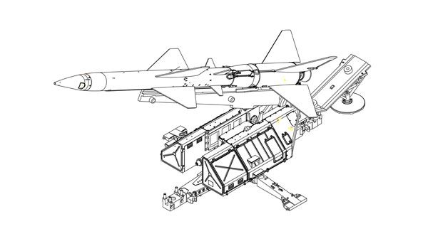 No.82933 苏联 萨姆-2型 地对空导弹 ＆ 发射架