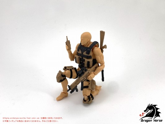 DH-E001AD 1/12可动人偶使用 装备套装A(突击) 沙漠Ver.