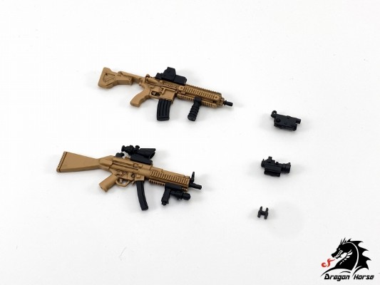 DH-E001AD 1/12可动人偶使用 装备套装A(突击) 沙漠Ver.
