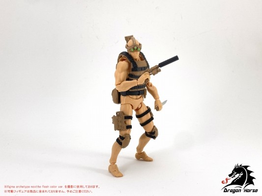 DH-E001BD 1/12可动人偶使用 装备套装B(幽灵) 沙漠Ver.