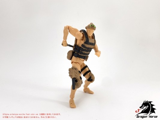 DH-E001BD 1/12可动人偶使用 装备套装B(幽灵) 沙漠Ver.