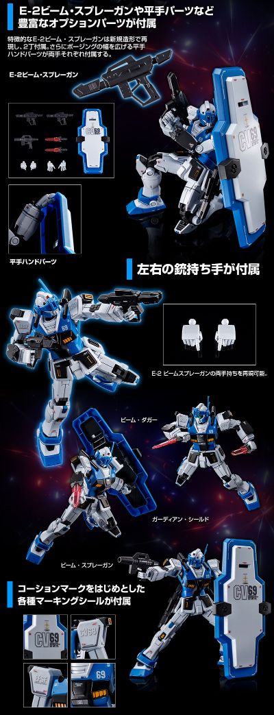 HGGTO 1/144 机动战士高达：起源 MSD RGM-79HC 吉姆亲卫队特装型 E-2光束速射枪