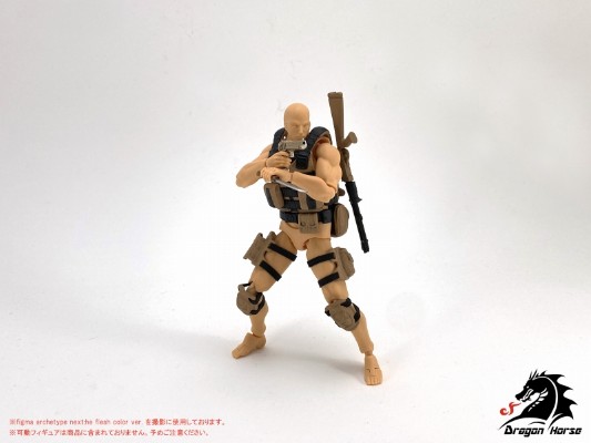 DH-E001AD 1/12可动人偶使用 装备套装A(突击) 沙漠Ver.