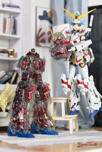 HGUC 机动战士高达UC RX-0 全装甲独角兽高达 Red Coated frame/Mechanical Clear ver. 